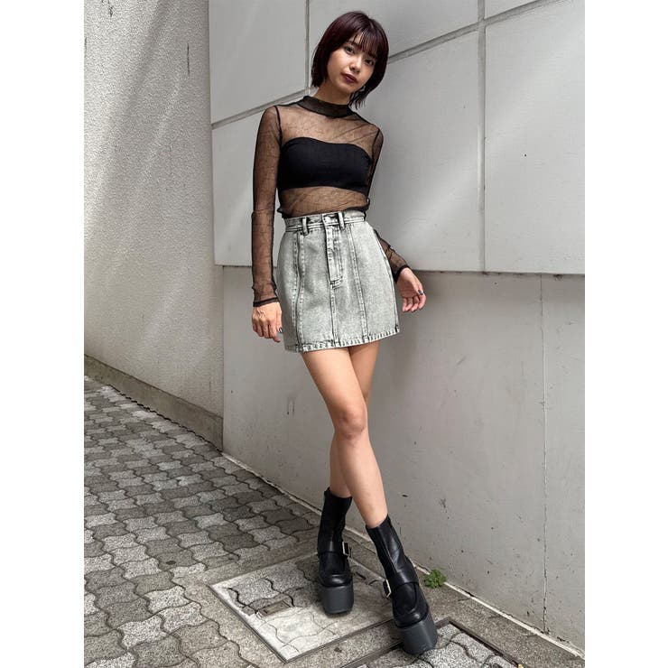 プリーツシアーハイネックトップス | MURUA | 詳細画像29 