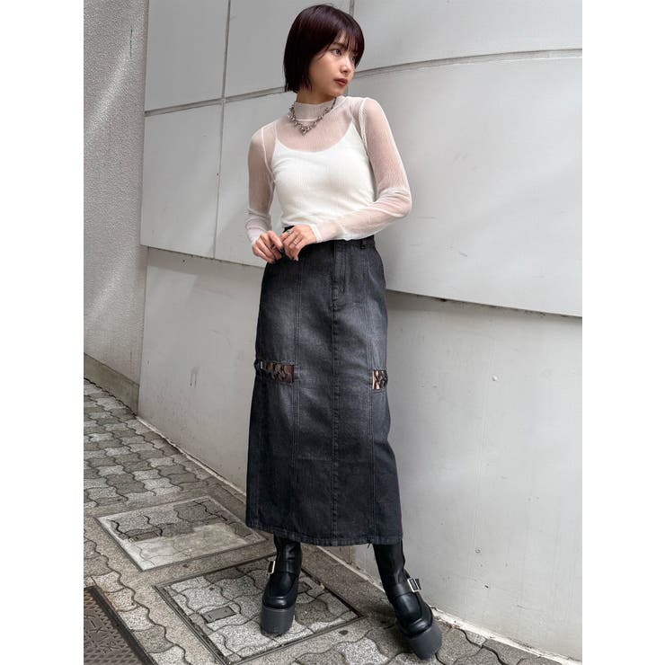 プリーツシアーハイネックトップス | MURUA | 詳細画像33 