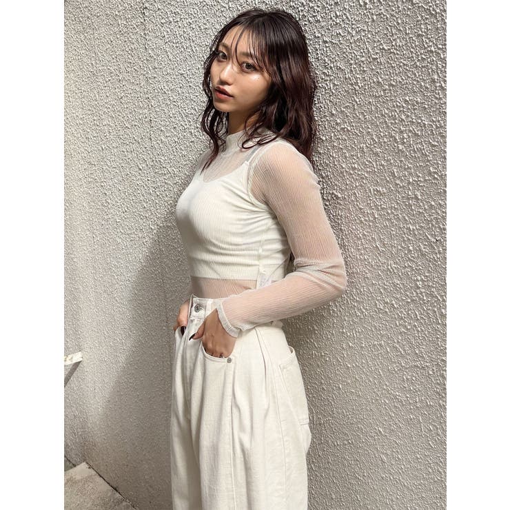 プリーツシアーハイネックトップス | MURUA | 詳細画像34 