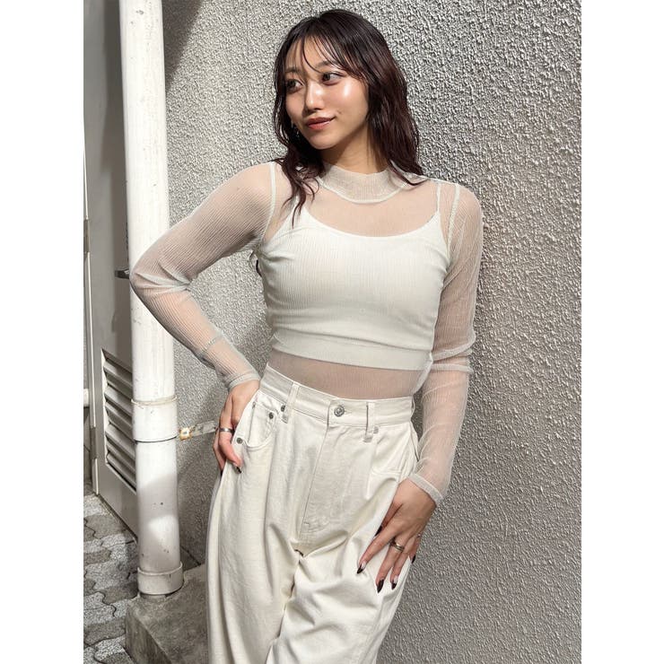 プリーツシアーハイネックトップス | MURUA | 詳細画像35 