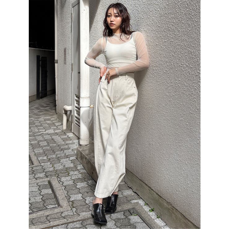 プリーツシアーハイネックトップス | MURUA | 詳細画像36 