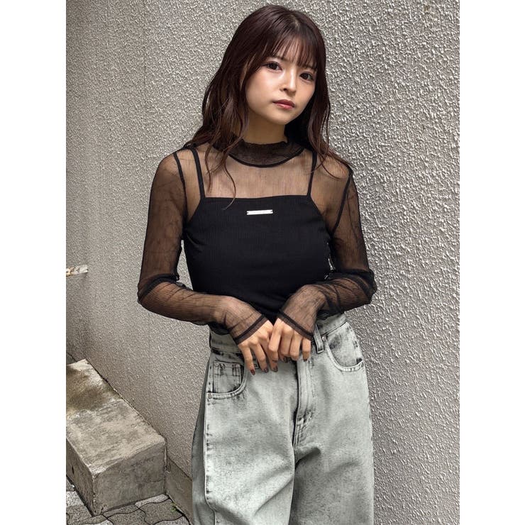 プリーツシアーハイネックトップス | MURUA | 詳細画像38 