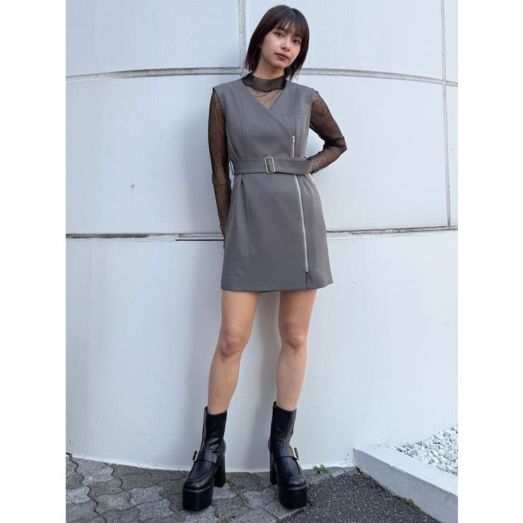 プリーツシアーハイネックトップス | MURUA | 詳細画像43 