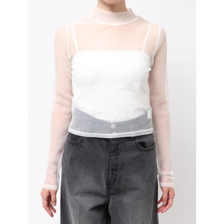 プリーツシアーハイネックトップス | MURUA | 詳細画像44 