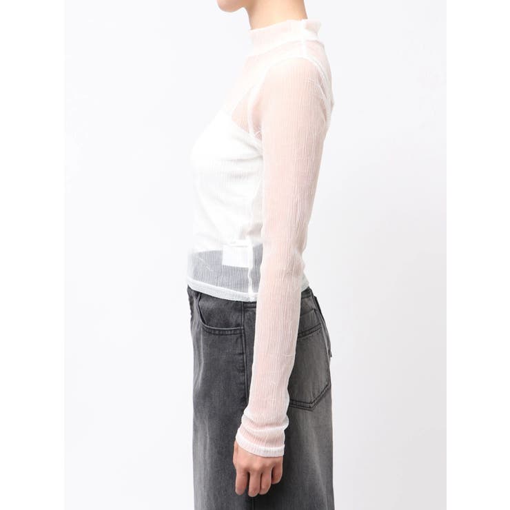 プリーツシアーハイネックトップス | MURUA | 詳細画像45 