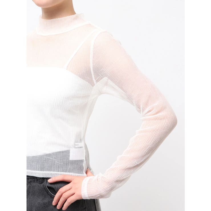 プリーツシアーハイネックトップス | MURUA | 詳細画像48 