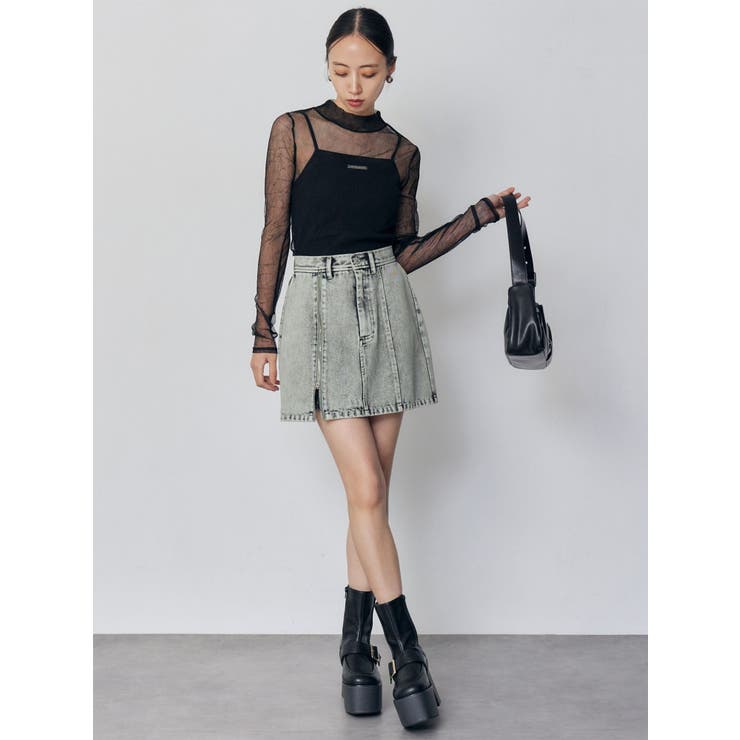 プリーツシアーハイネックトップス | MURUA | 詳細画像8 