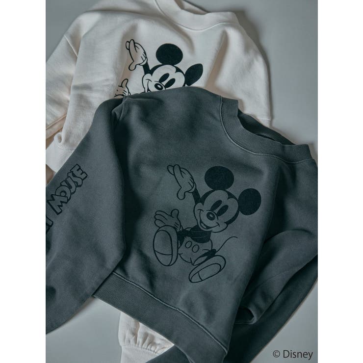 【ミッキーマウス】フロッキーデザインスウェット | MURUA | 詳細画像10 