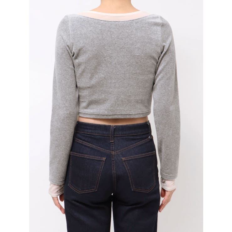 シアードッキングベロアトップス | MURUA | 詳細画像24 