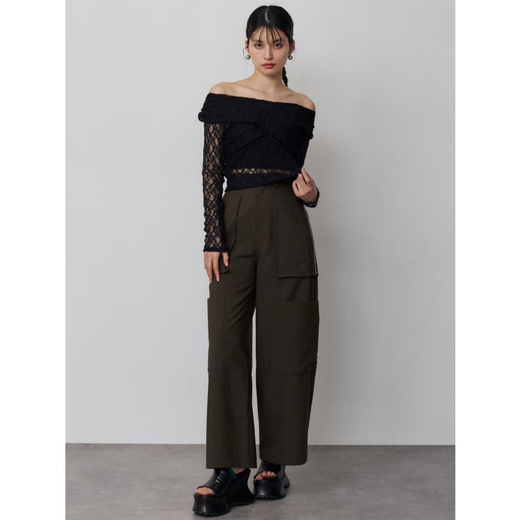 レースカシュクールオフショルトップス | MURUA | 詳細画像10 