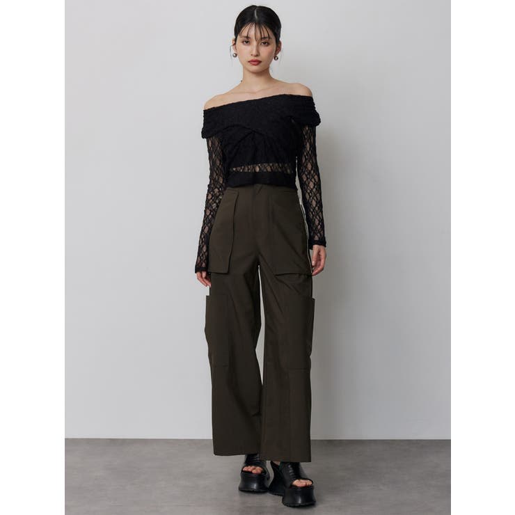 レースカシュクールオフショルトップス | MURUA | 詳細画像11 