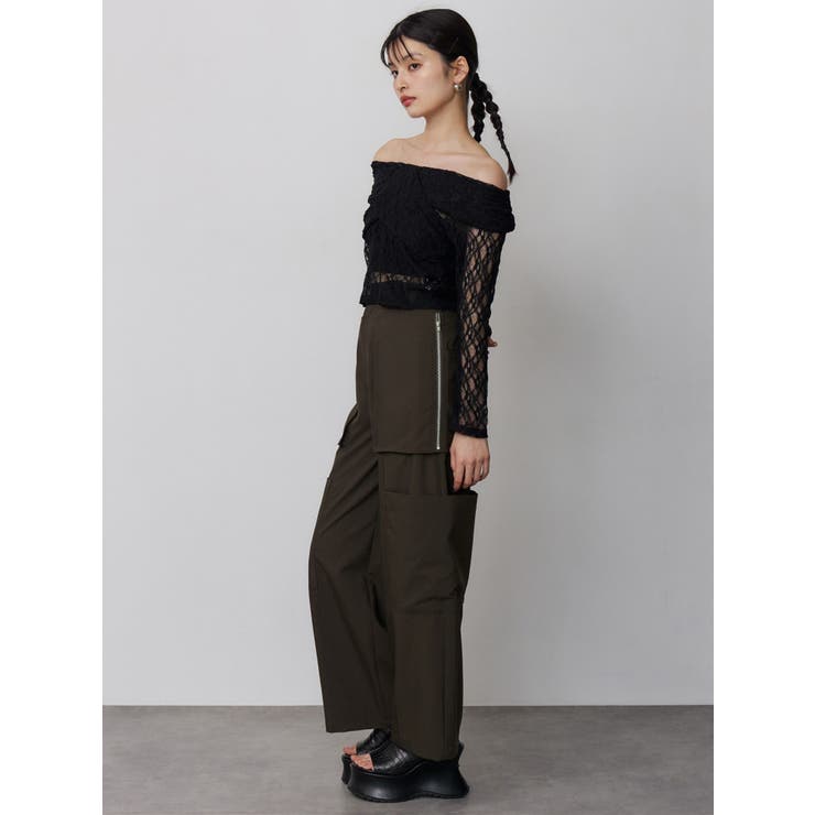 レースカシュクールオフショルトップス | MURUA | 詳細画像12 