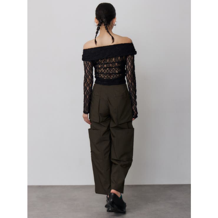 レースカシュクールオフショルトップス | MURUA | 詳細画像14 