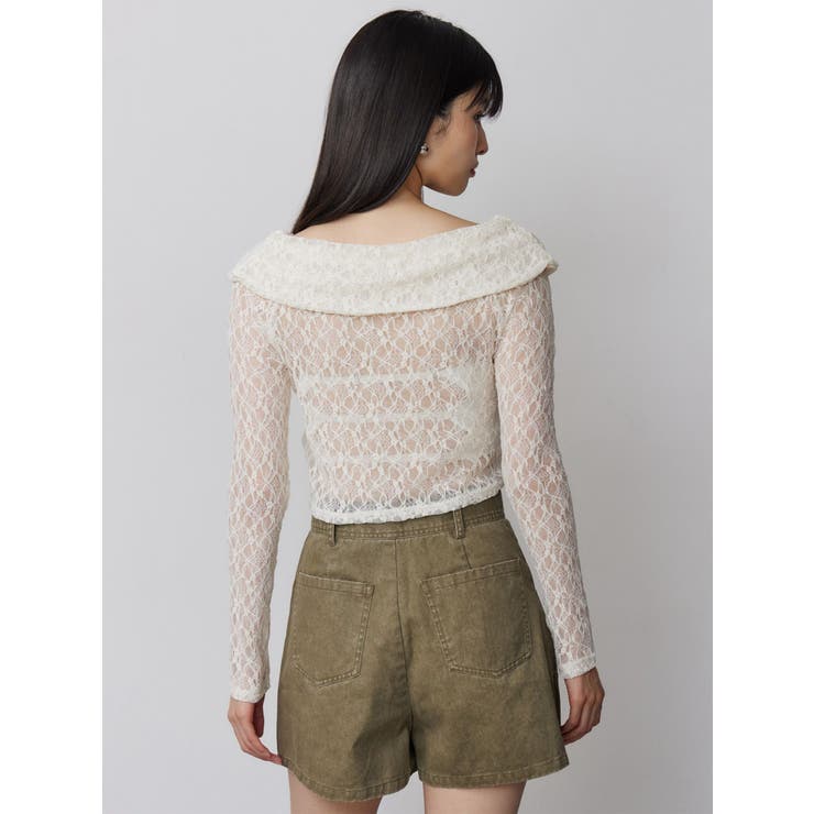 レースカシュクールオフショルトップス | MURUA | 詳細画像19 