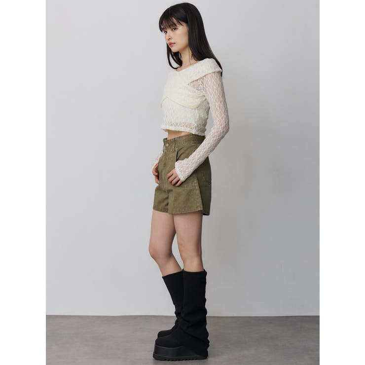 レースカシュクールオフショルトップス | MURUA | 詳細画像22 