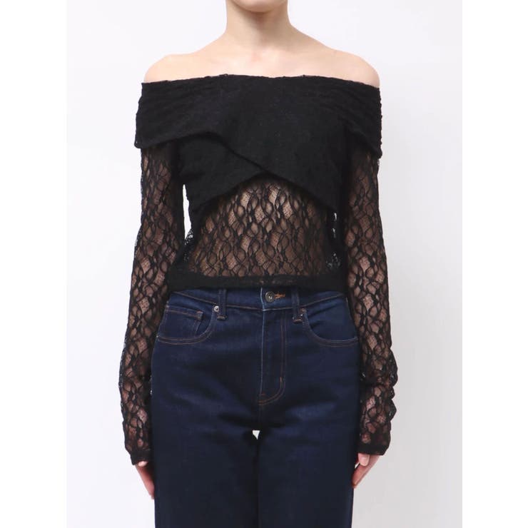 レースカシュクールオフショルトップス | MURUA | 詳細画像46 