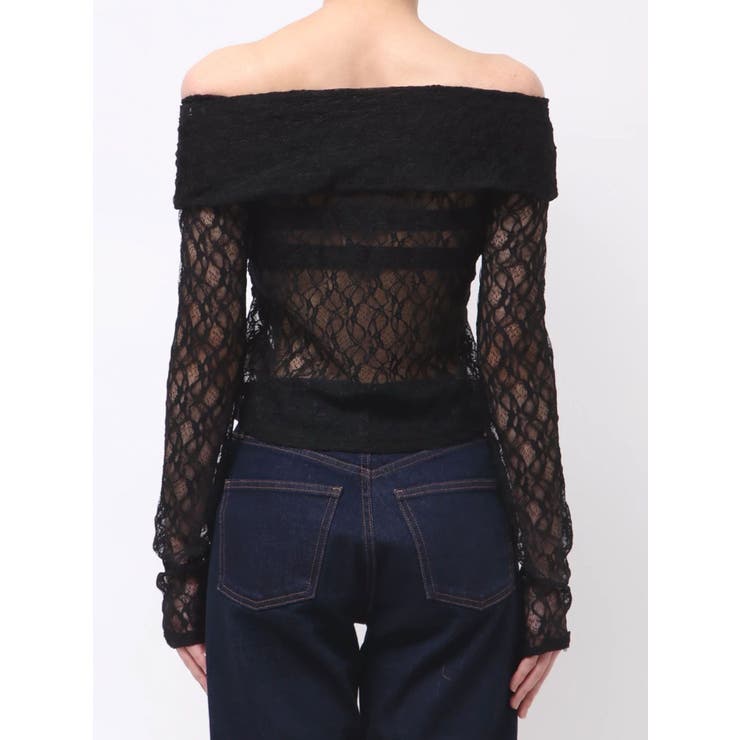 レースカシュクールオフショルトップス | MURUA | 詳細画像48 