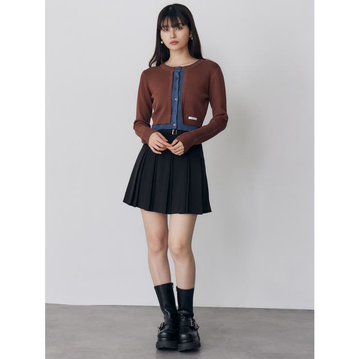 レイヤードクロップドカーディガン | MURUA | 詳細画像12 