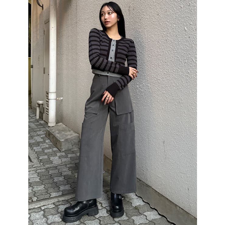 レイヤードクロップドカーディガン | MURUA | 詳細画像15 