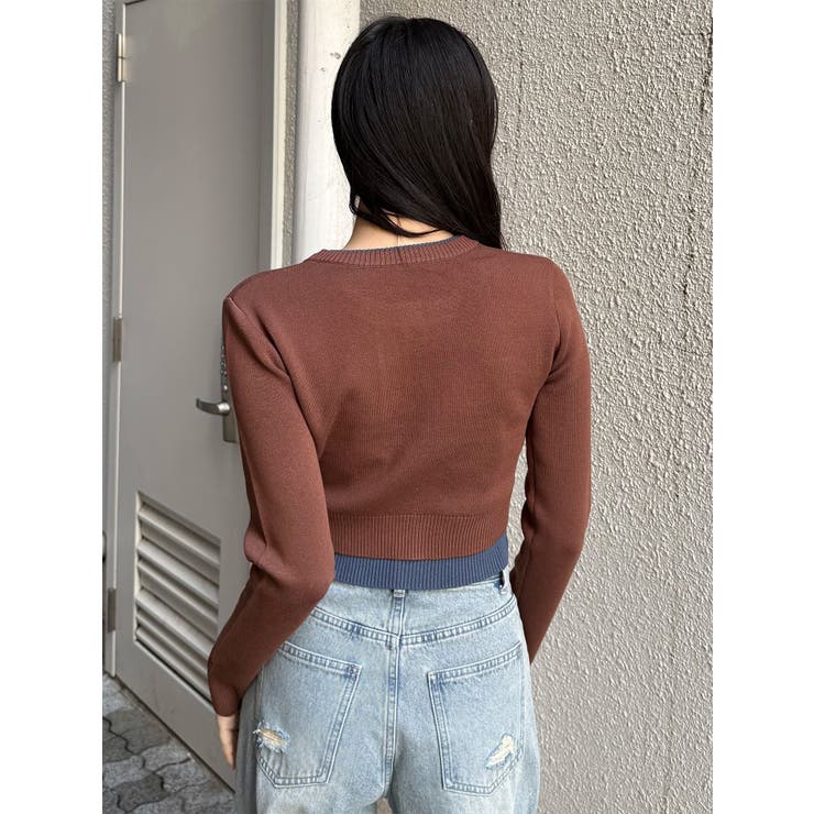 レイヤードクロップドカーディガン | MURUA | 詳細画像20 