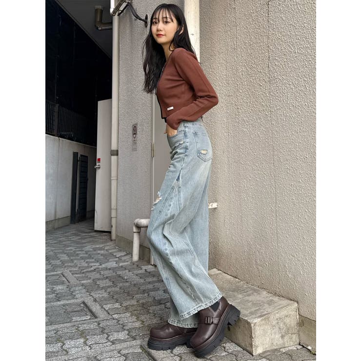 レイヤードクロップドカーディガン | MURUA | 詳細画像23 