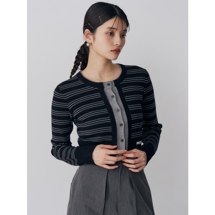 レイヤードクロップドカーディガン | MURUA | 詳細画像4 