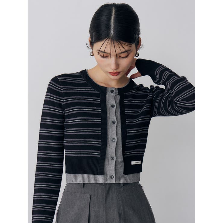 レイヤードクロップドカーディガン | MURUA | 詳細画像5 