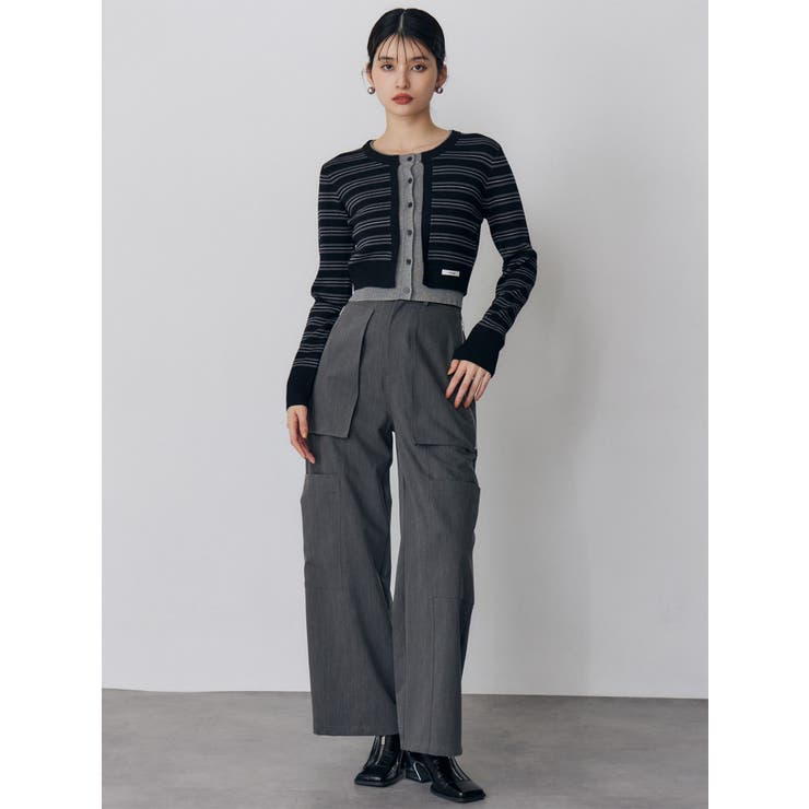 レイヤードクロップドカーディガン | MURUA | 詳細画像6 