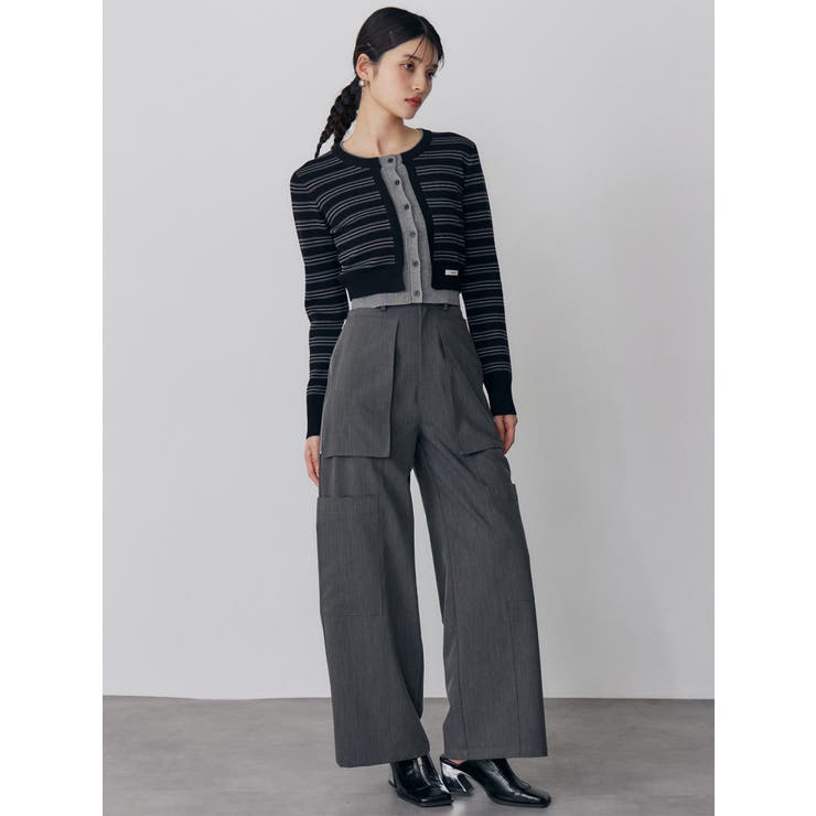 レイヤードクロップドカーディガン | MURUA | 詳細画像7 