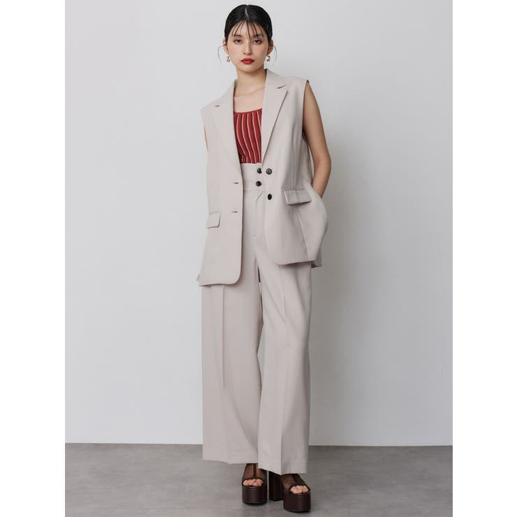 サイドオープントテーラードジレ【セットアップ着用可】【接触冷感】 | MURUA | 詳細画像16 