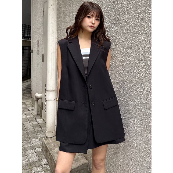 サイドオープントテーラードジレ【セットアップ着用可】【接触冷感】 | MURUA | 詳細画像2 