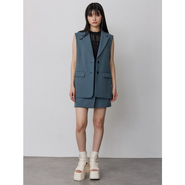 サイドオープントテーラードジレ【セットアップ着用可】【接触冷感】 | MURUA | 詳細画像24 