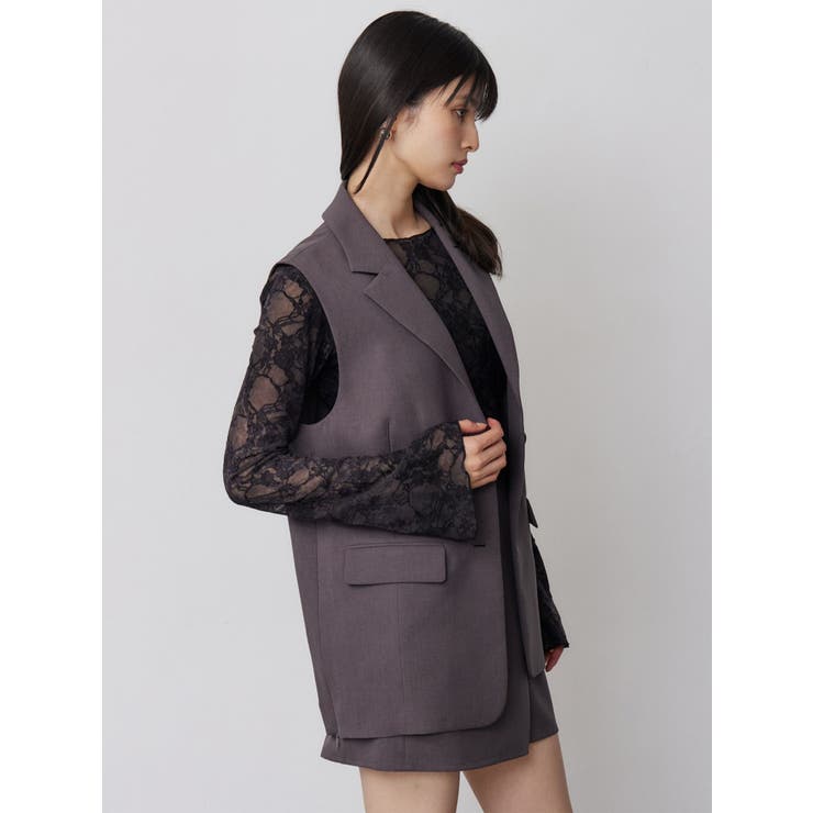 サイドオープントテーラードジレ【セットアップ着用可】【接触冷感】 | MURUA | 詳細画像32 