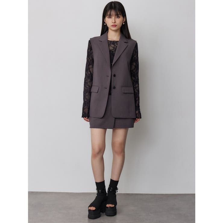 サイドオープントテーラードジレ【セットアップ着用可】【接触冷感】 | MURUA | 詳細画像35 