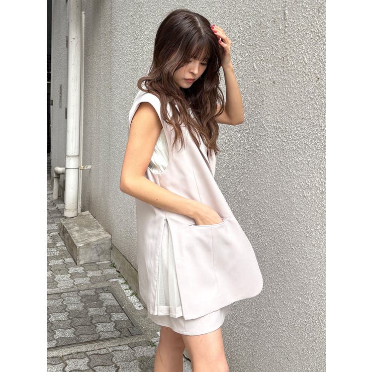 サイドオープントテーラードジレ【セットアップ着用可】【接触冷感】 | MURUA | 詳細画像48 