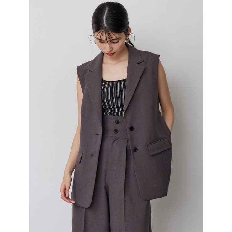 サイドオープントテーラードジレ【セットアップ着用可】【接触冷感】 | MURUA | 詳細画像5 