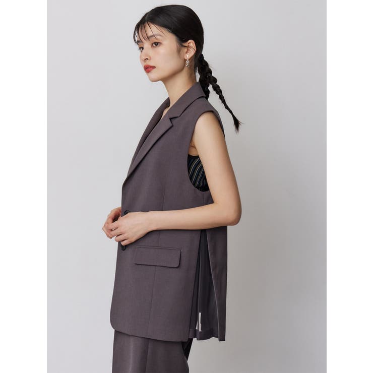 サイドオープントテーラードジレ【セットアップ着用可】【接触冷感】 | MURUA | 詳細画像6 