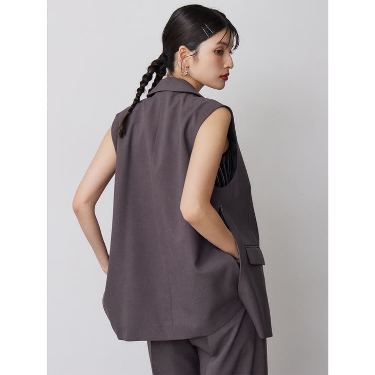 サイドオープントテーラードジレ【セットアップ着用可】【接触冷感】 | MURUA | 詳細画像7 