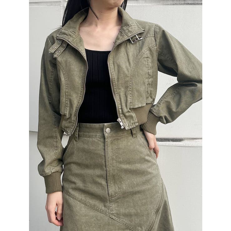 ウォッシュスタンドネックショートブルゾン【セット販売対象】 | MURUA | 詳細画像10 