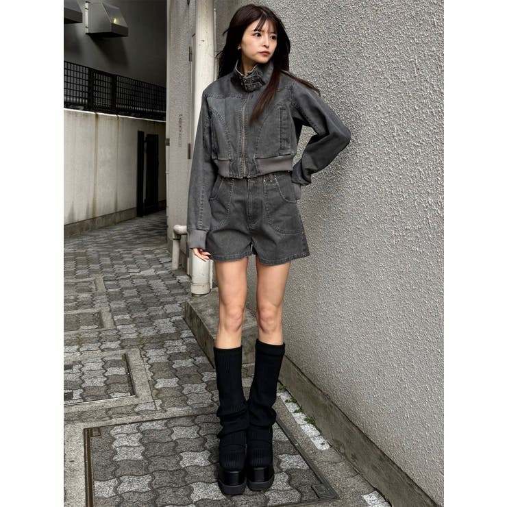 ウォッシュスタンドネックショートブルゾン【セット販売対象】 | MURUA | 詳細画像7 