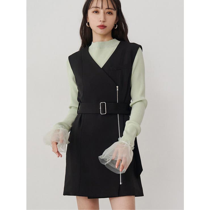 ブラック | マルチWAYジャケットミニワンピース【セット販売対象】 | MURUA