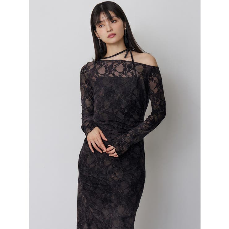 フロッキーフラワーシアーワンピース | MURUA | 詳細画像10 