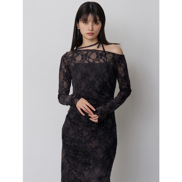 フロッキーフラワーシアーワンピース | MURUA | 詳細画像11 