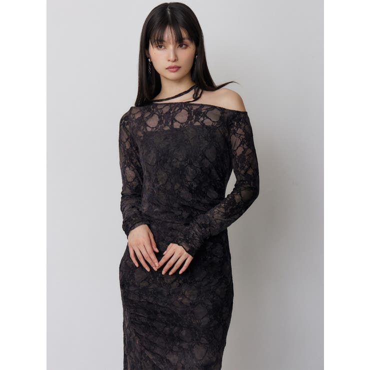 フロッキーフラワーシアーワンピース | MURUA | 詳細画像12 