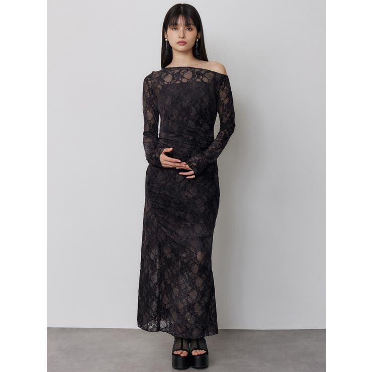 フロッキーフラワーシアーワンピース | MURUA | 詳細画像15 