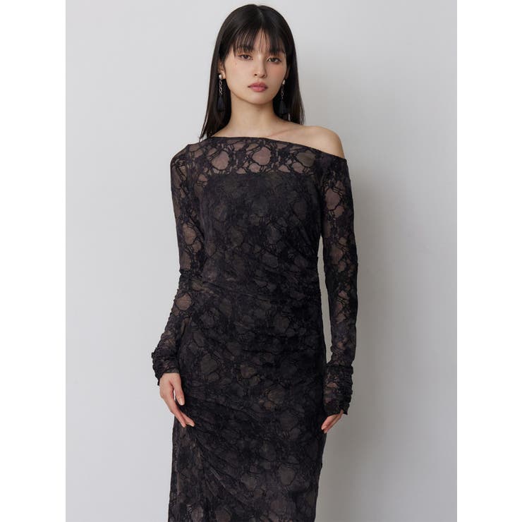 フロッキーフラワーシアーワンピース | MURUA | 詳細画像18 