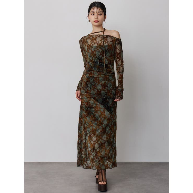 フロッキーフラワーシアーワンピース | MURUA | 詳細画像21 