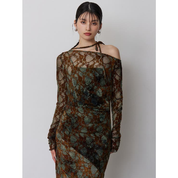 フロッキーフラワーシアーワンピース | MURUA | 詳細画像24 