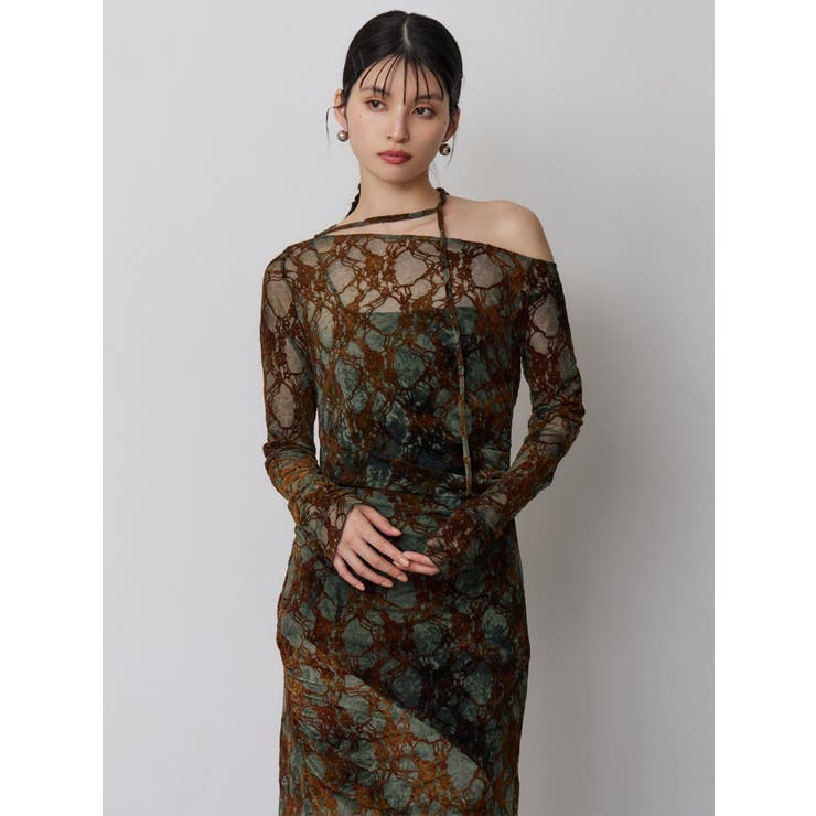 フロッキーフラワーシアーワンピース | MURUA | 詳細画像25 