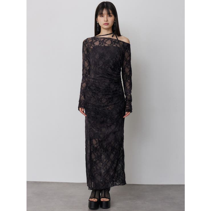 フロッキーフラワーシアーワンピース | MURUA | 詳細画像3 